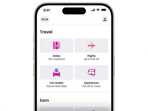 Super app travel screen